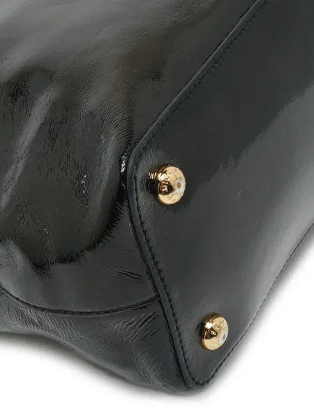Geantă cu mânere cu lanț Michael Michael Kors din canvas maro