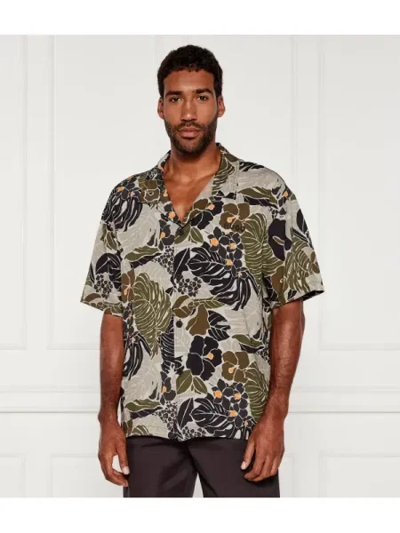 Hugo Bodywear Cămașă | Relaxed fit verde