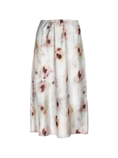 Fustă midi Vince cu model floral cu imagine alb