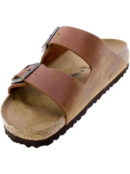 Birkenstock De piele șlapi Arizona | narrow fit maro