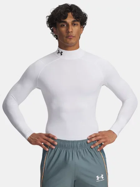 Tricou cu mânecă lungă Under Armour alb