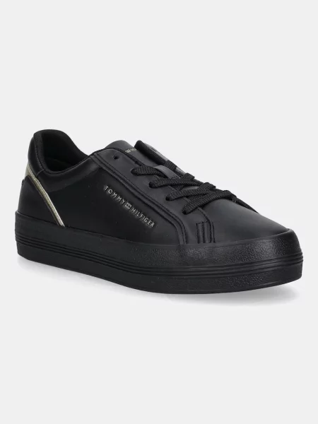Tommy Hilfiger Sneakers Vulc Foxing negru