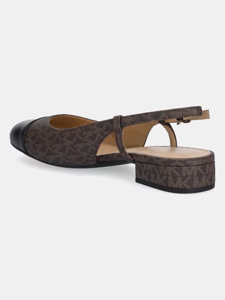 Lodičky MICHAEL Michael Kors Perla na s odkrytou patou hnědá