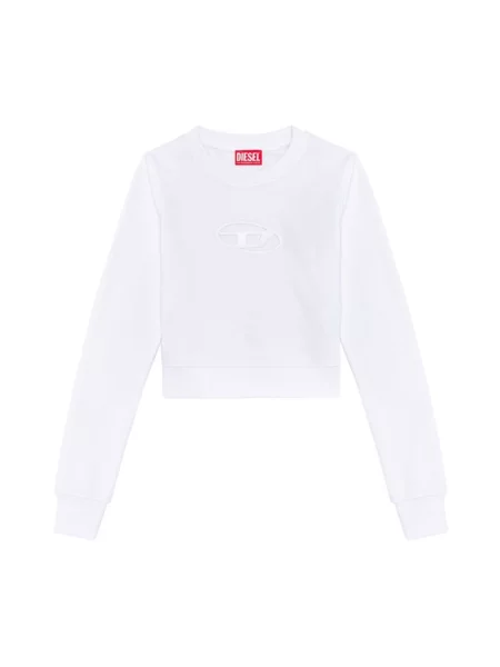 Diesel bluza F-SLIMMY-OD SWEAT-SHIRT z aplikacją biały