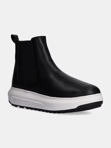 Кожени боти челси Karl Lagerfeld KAPRI LUG черно