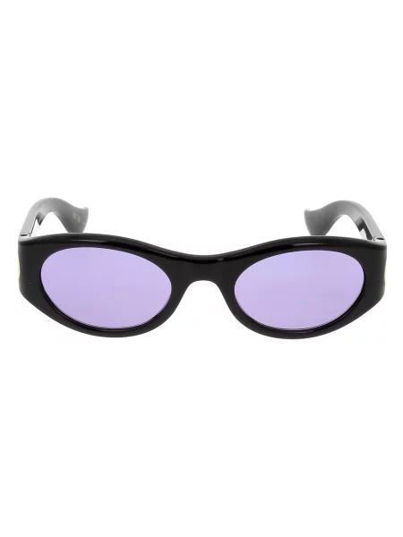 Lniane okulary przeciwsłoneczne Valentino czarne