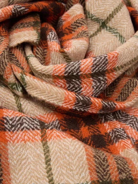 Шерстяной клетчатый шарф Gant