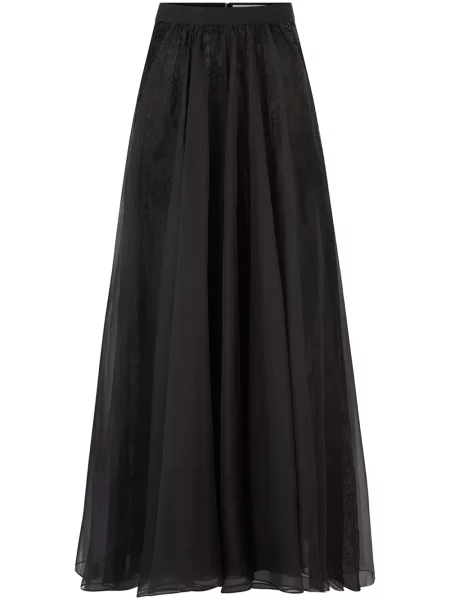 Maksi spódnica maxi Nina Ricci z organzy czarna