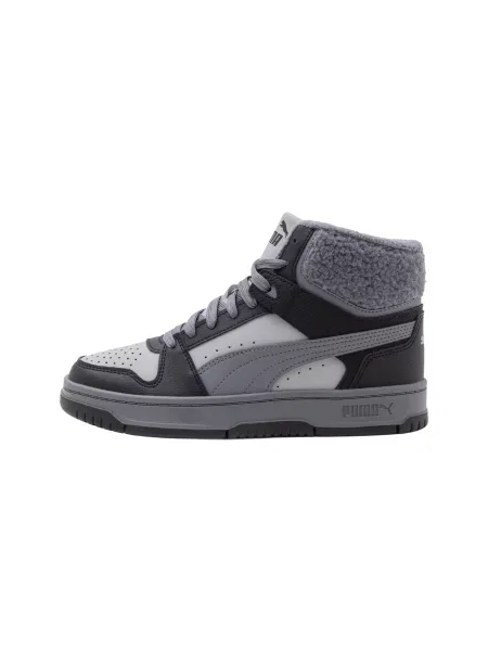 Puma Superge Rebound Slam Mid Cozy Jr 02 Siva črna