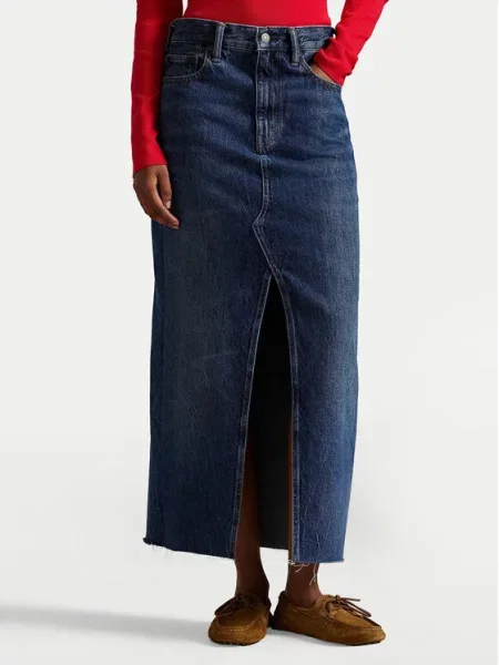 Polo Ralph Lauren Spódnica jeansowa granatowy