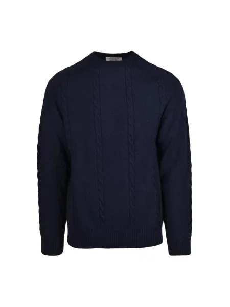 Sweter Wool & Co wełniany niebieski