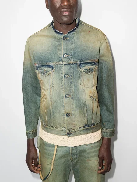 Apykaklė džinsinė striukė Maison Margiela