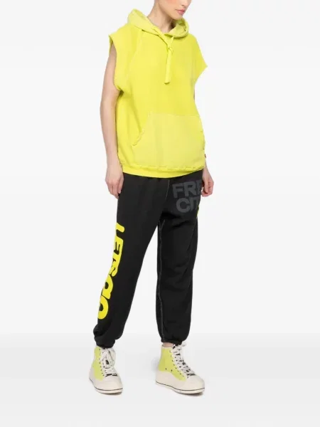 Pantaloni Freecity cu imagine negru