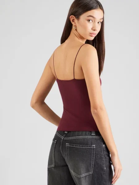 Studioselect Top Lena galben / roșu burgundy alb