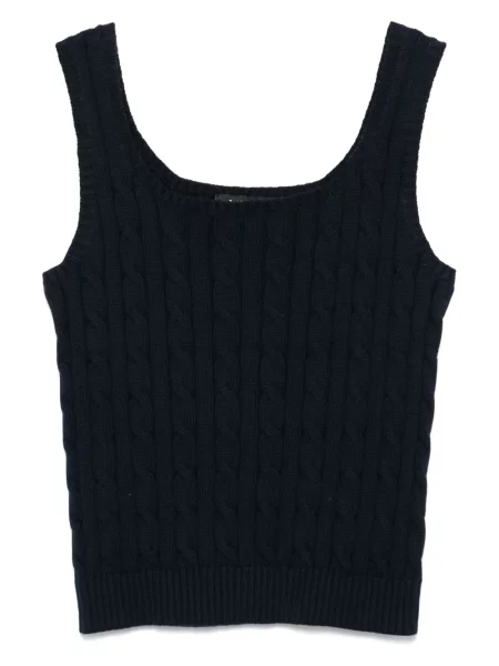 Top Lauren Ralph Lauren tricotate albastru