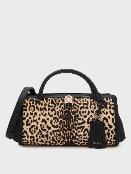 Кожаная сумка Guess с принтом