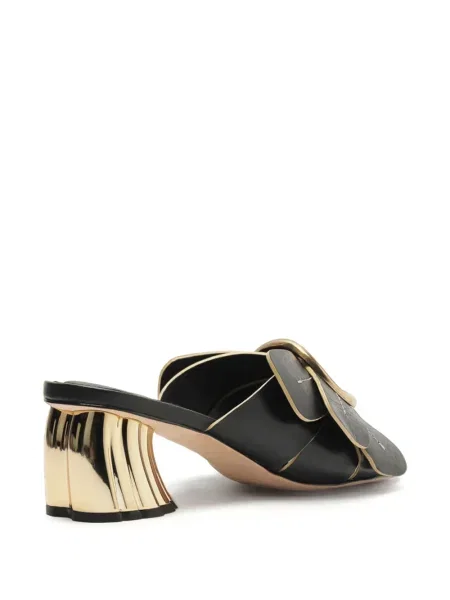 Papuci tip mules Farm Rio negru