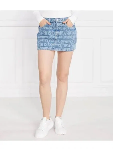 Tommy Jeans Fustă SOPHIE albastru