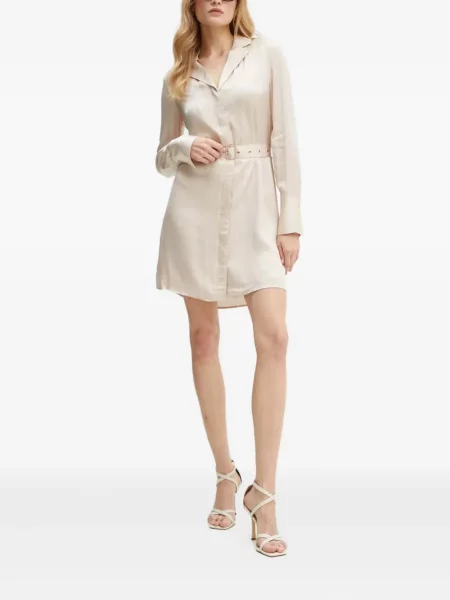 Gulerat cu centură rochie tip cămașă Guess