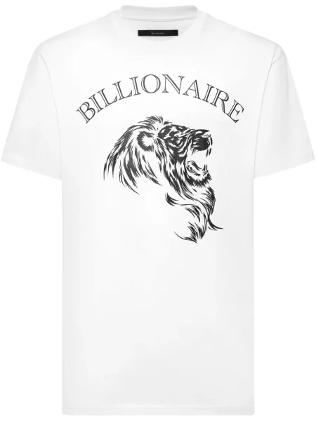 Tricou Billionaire cu imagine alb