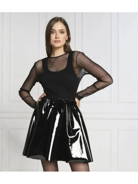 Red Valentino De dantelă rochie negru