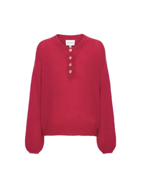 Sweter American Dreams wełniany czerwony