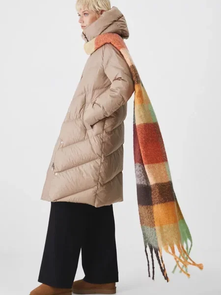 Medicine płaszcz puchowy zimowy beżowy