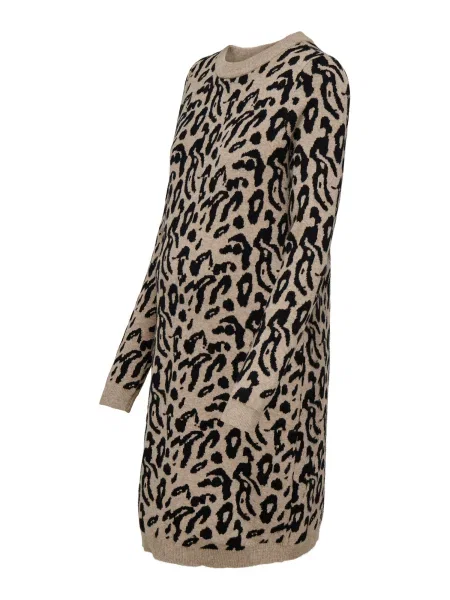 Only Maternity Rochie tricotat OLMJenni bej închis negru