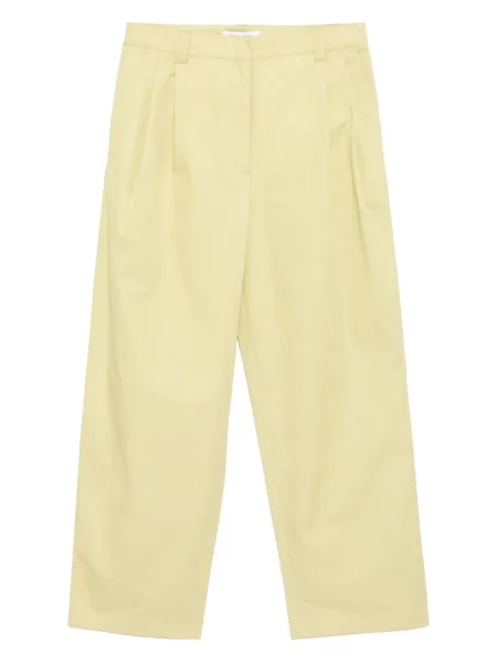 Pantaloni Maison Kitsune plisate casual verde