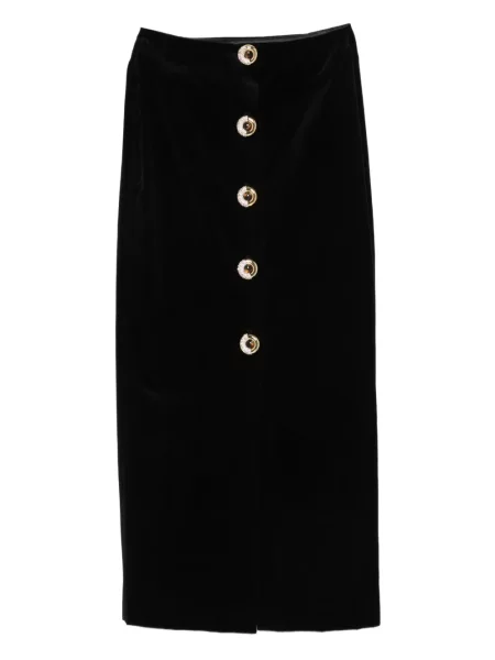 Aksamitna spódnica midi Blazé Milano do kolan czarna