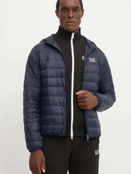 Férfi Emporio Armani Train Core Id Down Light kabát kapucnis pulóver armani kék. Méret: S kék