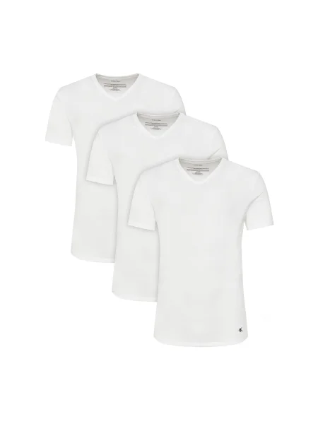 Calvin Klein Underwear 3 db póló Slim Fit fehér