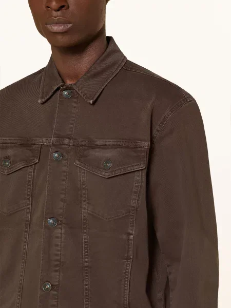 Strellson Džínová Bunda Jiho dark brown hnědá
