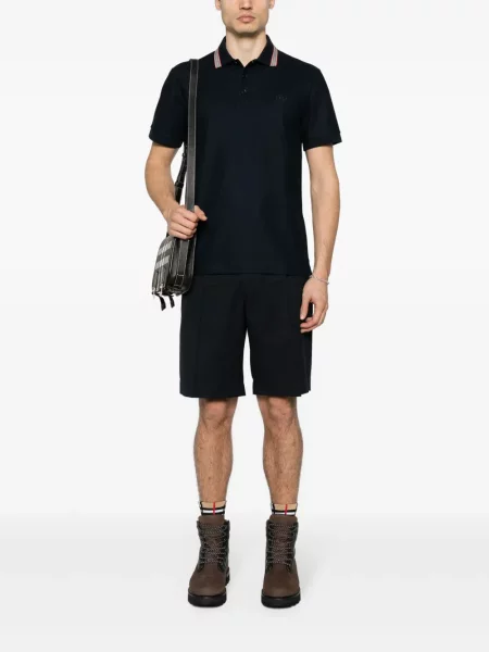 Polo Burberry cu dungi albastru