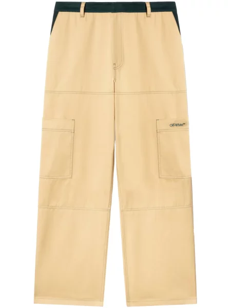 Pantaloni cargo Off-white alb