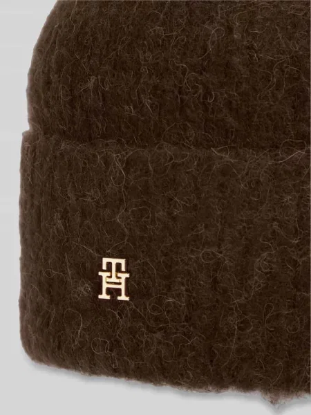 Czapka beanie z mieszanki wełny z wełną z alpaki Tommy Hilfiger