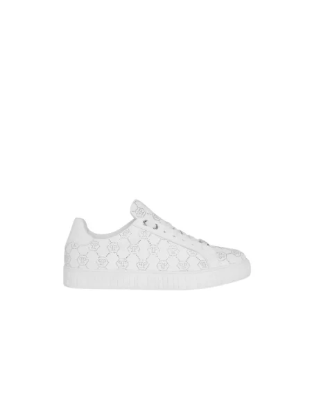 Sneakersy Philipp Plein skórzane białe