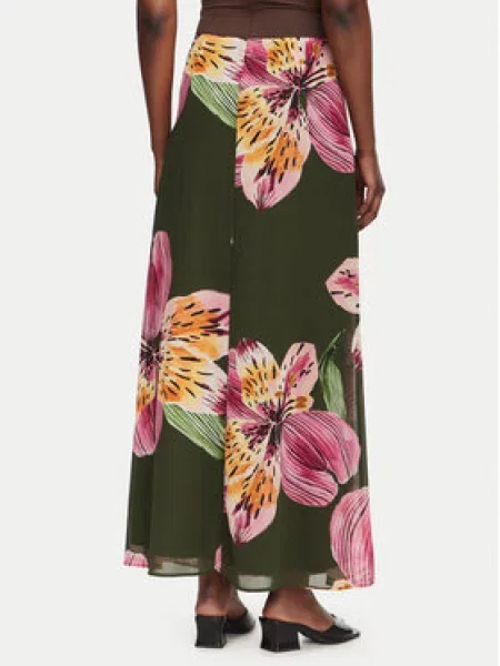 Maxi sukně Vero Moda zelené