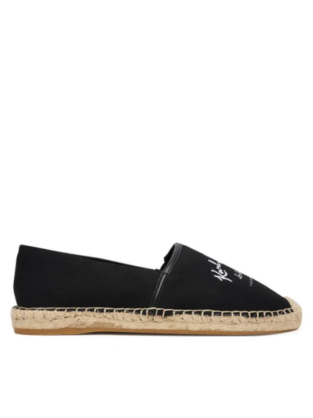 Espadrilles KARL LAGERFELD Kamini fekete