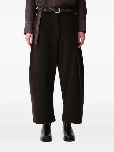 Pantaloni Studio Nicholson de catifea cord maro