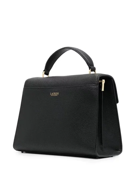Satchel τσάντα Lauren Ralph Lauren μαύρο