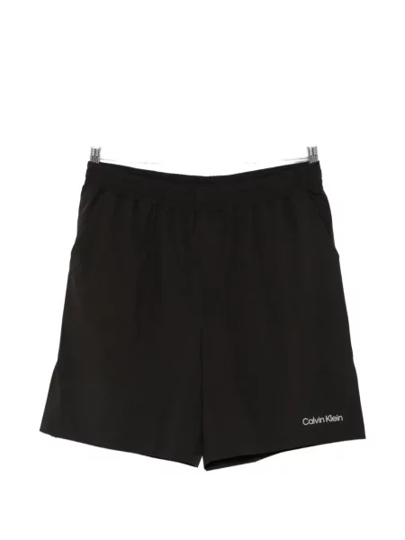 Pantaloni scurți Calvin Klein cu imagine negru