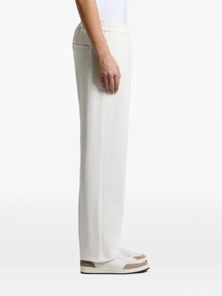 Pantaloni Peserico alergare alb