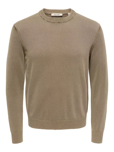 Only & Sons Pulover ONSGarson taupe gri