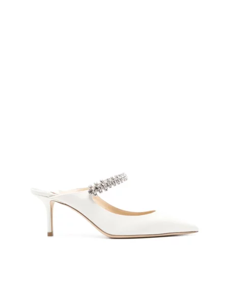Klapki Jimmy Choo beżowe