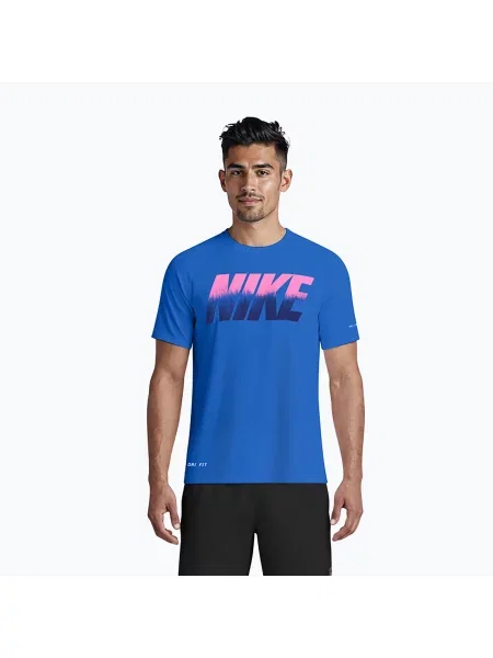 Tricou pentru bărbați Nike Hydroguard Ocean Merge blue crystal albastru