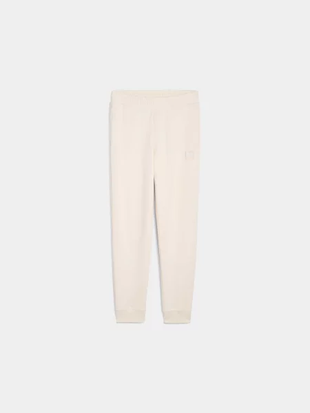 Штани спортивні PUMA Ess Elevated Sweatpants молочний комбінований верх