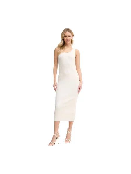 Sukienka maxi Armani Exchange beżowa