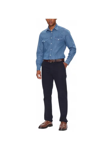 Ușor cămașă din denim Tommy Hilfiger albastru
