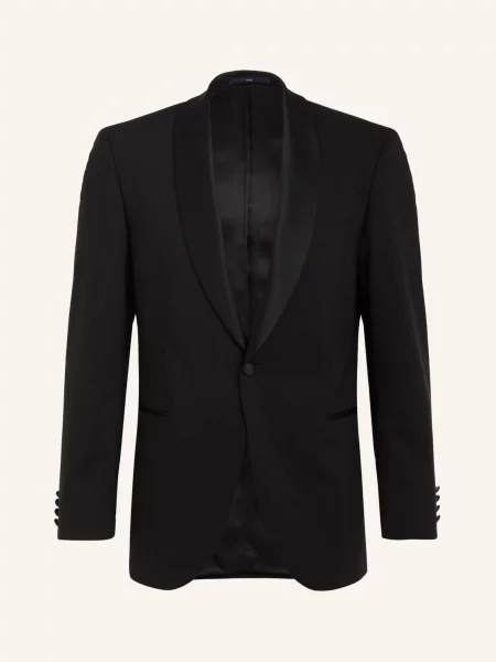 Eduard Dressler Marynarka Smokingowa Shaped Fit schwarz czarna